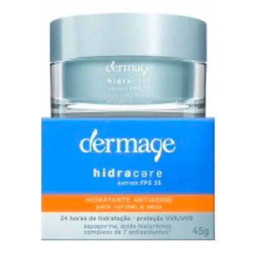 Creme Facial Dermage Hidracare Antiox FPS 35 Pele Normal a Seca 50g Creme Facial Dermage Hidracare Antiox FPS 35 Pele Normal a Seca 50g