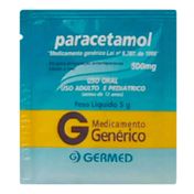 Paracetamol Solução Oral Pó 500mg Genérico Nds Sachê 5g