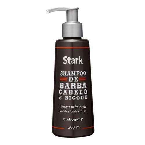 Shampoo de Barba, Cabelo e Bigode Stark Mahogany 200ml