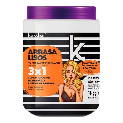 Creme de Tratamento Capilar Kanechom 3 em 1 Arrasa Lisos 1Kg Creme de Tratamento Capilar Kanechom 3 em 1 Arrasa Lisos 1Kg