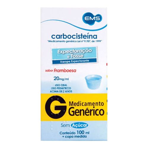 Carbocisteína Pediátrico 20mg/ml Genérico EMS 100ml