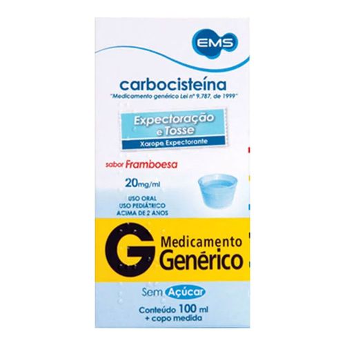 Expectorante Carbocisteína 20Mg/Ml Genérico Ems 100Ml