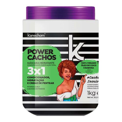 Creme de Tratamento Capilar Kanechom 3 em 1 Power Cacho 1Kg Creme de Tratamento Capilar Kanechom 3 em 1 Power Cacho 1Kg