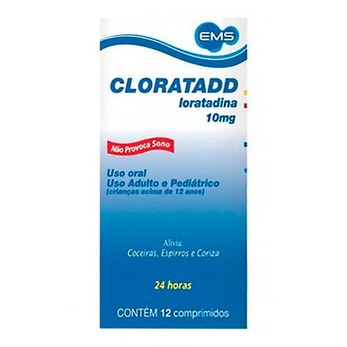 Cloratadd 10mg EMS 12 Comprimidos Cloratadd 10mg EMS 12 Comprimidos