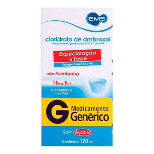 Cloridrato Ambroxol Xarope 3mg/Ml Genérico 120ml Cloridrato Ambroxol Xarope 3mg/Ml Genérico 120ml