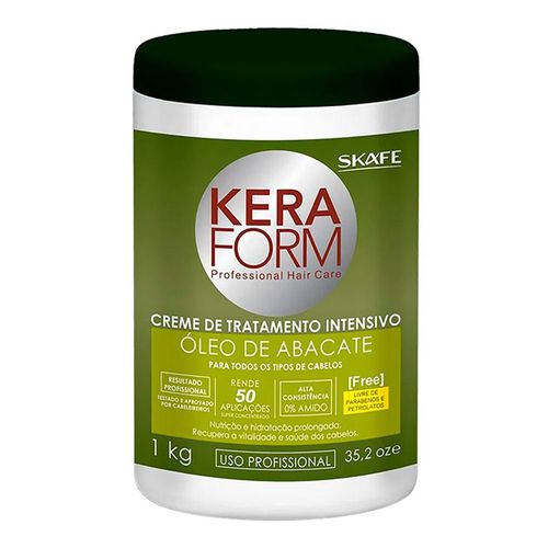 Creme de Tratamento Intensivo Skafe Keraform Óleo de Abacate 1kg Creme de Tratamento Intensivo Skafe Keraform Óleo de Abacate 1kg