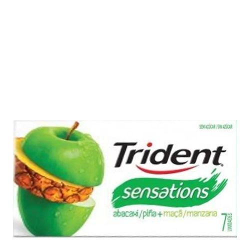 Trident Sensations Abacaxi e Maçã Verde 7 Unidades