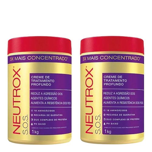 Creme de Tratamento Neutrox SOS 1000g C/ 2 Unidades Creme de Tratamento Neutrox SOS 1000g C/ 2 Unidades