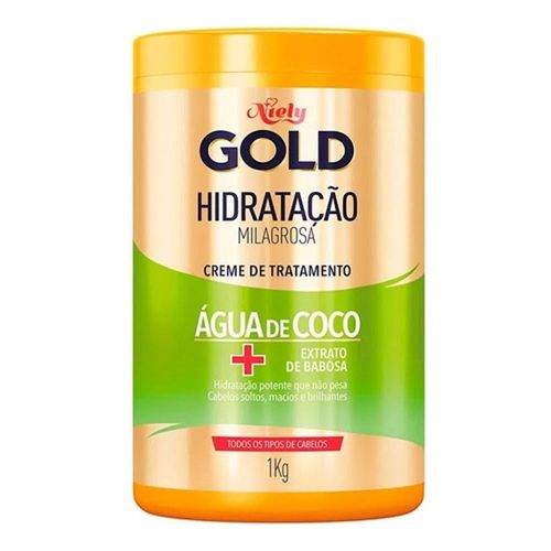 Creme de Tratamento Niely Gold Hidratação Milagrosa Água de Coco 1kg