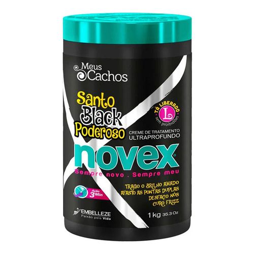 Creme De Tratamento Novex Santo Black Poderoso 1kg Creme De Tratamento Novex Santo Black Poderoso 1kg