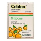 Vitamina C Cebion Glicose Granulado 500mg Envelope 10g