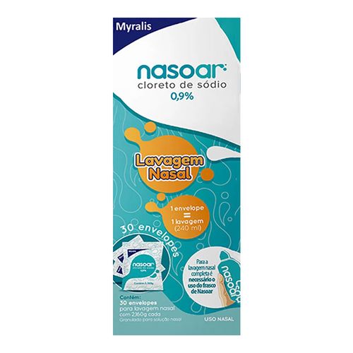 Descongestionante Nasal Nasoar Refil 30 Envelopes Descongestionante Nasal Nasoar Refil 30 Envelopes