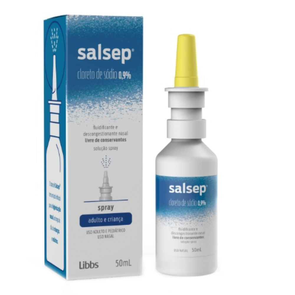 Descongestionante Nasal Salsep Spray 50ml - Drogarias Pacheco