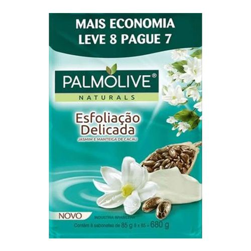 Sabonete em Barra Corporal Palmolive Naturals Esfoliação Delicada 85g 8 Unidades Sabonete em Barra Corporal Palmolive Naturals Esfoliação Delicada 85g 8 Unidades