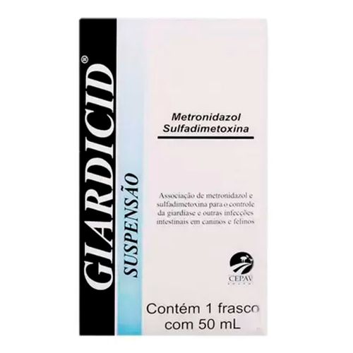 GIARDICID SUSPENSÂO- frasco com 50ml GIARDICID SUSPENSÂO- frasco com 50ml