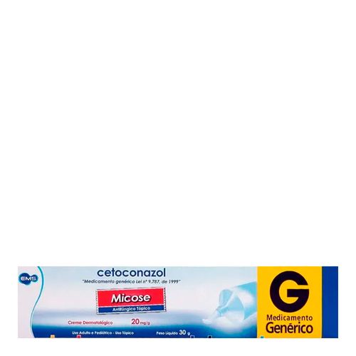 Cetoconazol Creme 20mg Genérico EMS 30g Cetoconazol Creme 20mg Genérico EMS 30g