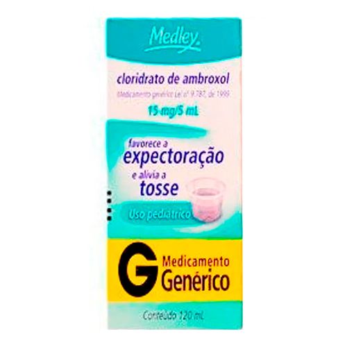 Cloridrato Ambroxol Xarope 3mg/ml Genérico Medley 120ml