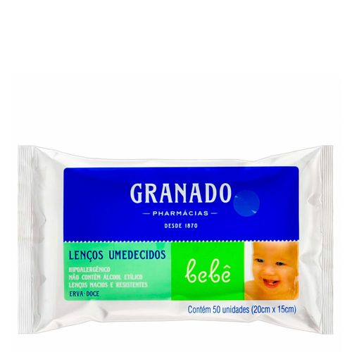 Lenços Umedecidos Granado Bebê Erva Doce 50 Unidades Lenços Umedecidos Granado Bebê Erva Doce 50 Unidades