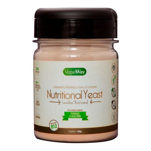 Levedura Nutricional Nutritional Yeast Sabor Fumaça e Alecrim - Veganway - 100g Levedura Nutricional Nutritional Yeast Sabor Fumaça e Alecrim - Veganway - 100g
