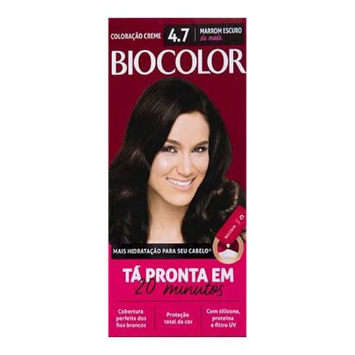 Mini Kit Tintura Biocolor Marrom Escuro da Moda 4.7