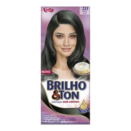 Mini Kit Tintura Brilho&Ton 2.0 Preto Luxo Mini Kit Tintura Brilho&Ton 2.0 Preto Luxo