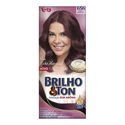 Mini Kit Tintura Brilho&Ton 656 Vinho Marsal Mini Kit Tintura Brilho&Ton 656 Vinho Marsal