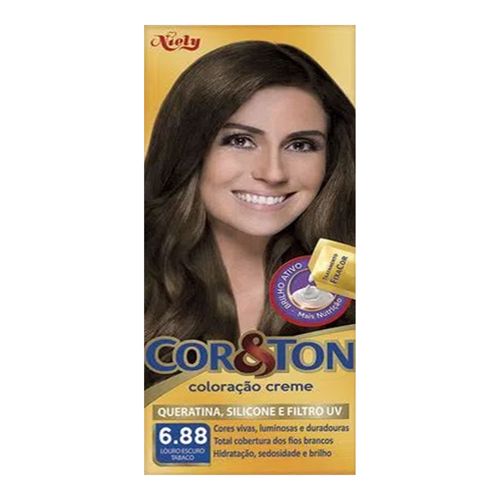 Mini Kit Tintura Cor&Ton 6.88 Louro Escuro Tabaco Mini Kit Tintura Cor&Ton 6.88 Louro Escuro Tabaco