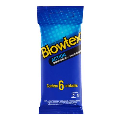 Preservativo Blowtex Action 6 Unidades Preservativo Blowtex Action 6 Unidades
