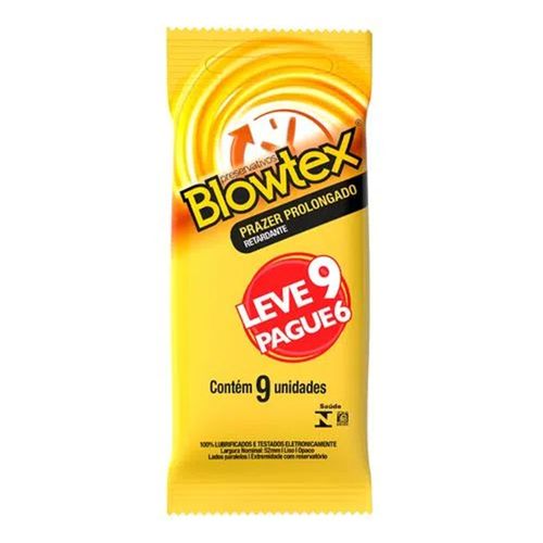 Preservativo Blowtex Efeito Retardante 9 Unidades Preservativo Blowtex Efeito Retardante 9 Unidades