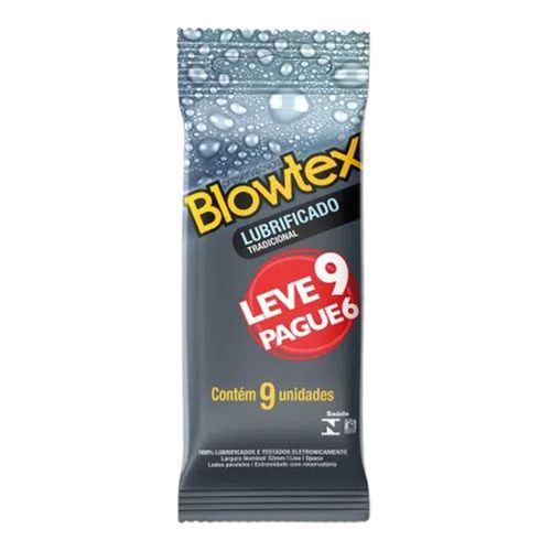 Preservativo Blowtex Lubrificado 9 Unidades Preservativo Blowtex Lubrificado 9 Unidades