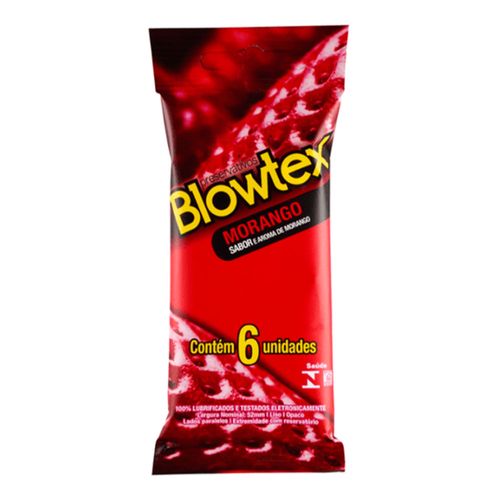 Preservativo Blowtex Morango 6 Unidades
