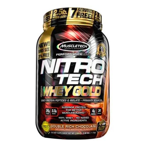 NitroTech Gold Whey 2,5lbs 1,1kg - MuscleTech NitroTech Gold Whey 2,5lbs 1,1kg - MuscleTech