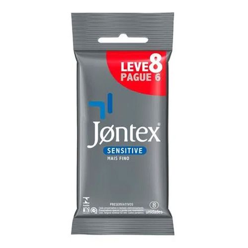 Preservativo Camisinha Jontex Sensitive 8 Unidades Preservativo Camisinha Jontex Sensitive 8 Unidades