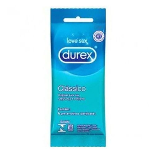 Preservativo Durex Clássico C/6 Preservativo Durex Clássico C/6
