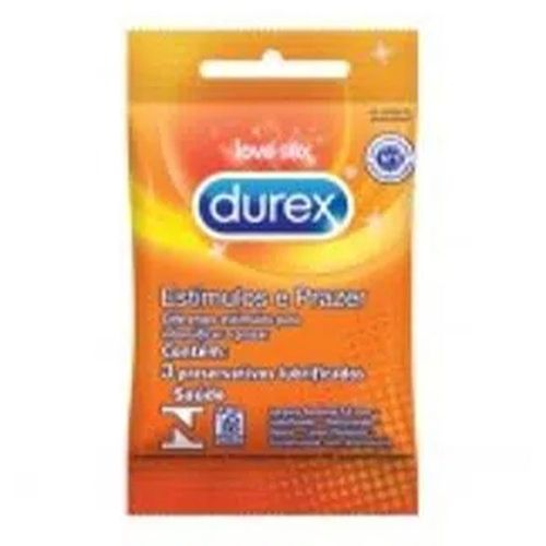 Preservativo Durex Estímulos e Prazer com 3 Unidades Preservativo Durex Estímulos e Prazer com 3 Unidades