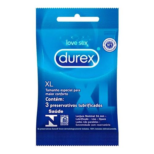 Preservativo Durex Sachê Lubrificado Clássico 3 Unidades Preservativo Durex Sachê Lubrificado Clássico 3 Unidades