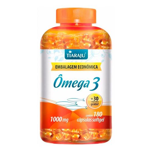 Ômega 3 - Tiaraju - 180+30 Cápsulas de 1000mg Ômega 3 - Tiaraju - 180+30 Cápsulas de 1000mg