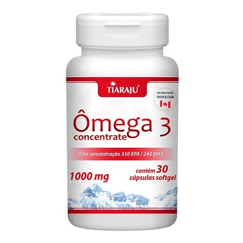 Ômega 3 Concentrada - Tiaraju - 30 Cápsulas de 1000mg Ômega 3 Concentrada - Tiaraju - 30 Cápsulas de 1000mg