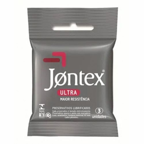 Preservativo Jontex Ultra Resistente 3 Unidades Preservativo Jontex Ultra Resistente 3 Unidades