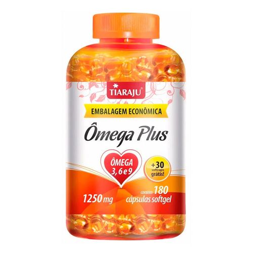 Ômega Plus - Tiaraju - 180+30 Cápsulas de 1250mg Ômega Plus - Tiaraju - 180+30 Cápsulas de 1250mg