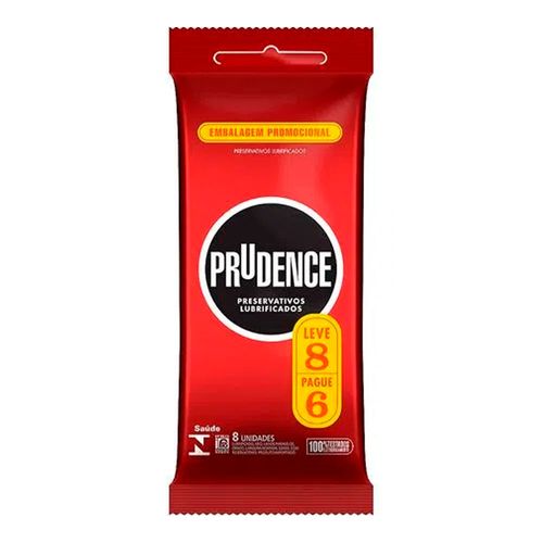 Preservativo Prudence Lubrificado 8 Unidades Preservativo Prudence Lubrificado 8 Unidades