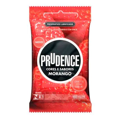 Preservativo Prudence Morango Lubrificado 3 Unidades Preservativo Prudence Morango Lubrificado 3 Unidades