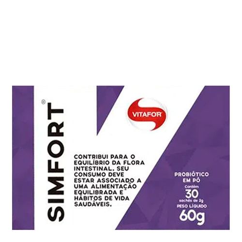 Probióticos Simfort - Vitafor - 30 Sachês de 2g Probióticos Simfort - Vitafor - 30 Sachês de 2g