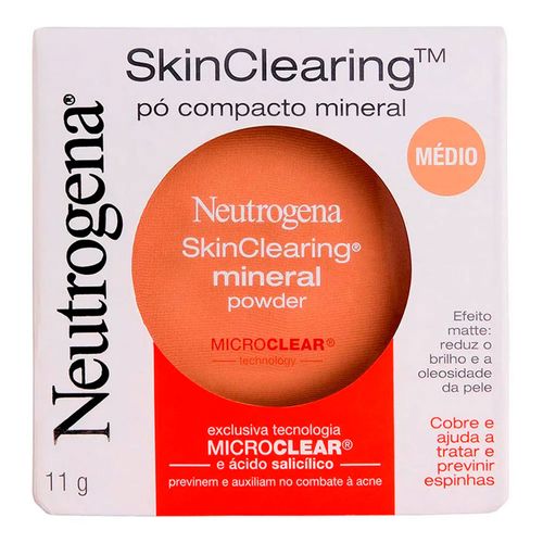 Pó Compacto Mineral Neutrogena Médio Pó Compacto Mineral Neutrogena Médio