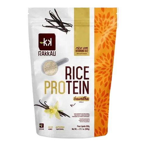 Proteína Concentrada de Arroz Rice Protein Baunilha - Rakkau - 600g