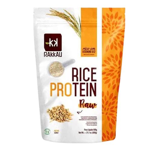 Proteína Concentrada de Arroz Rice Protein Raw - Rakkau - 600g Proteína Concentrada de Arroz Rice Protein Raw - Rakkau - 600g