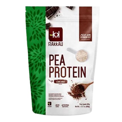 Proteína Concentrada de Ervilha Amarela Pea Protein Cacau - Rakkau - 600g Proteína Concentrada de Ervilha Amarela Pea Protein Cacau - Rakkau - 600g