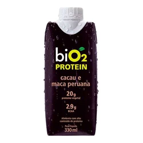Proteína de Arroz e Ervilha Protein Shake Cacau e Maca Peruana - Bio2 - 330ml