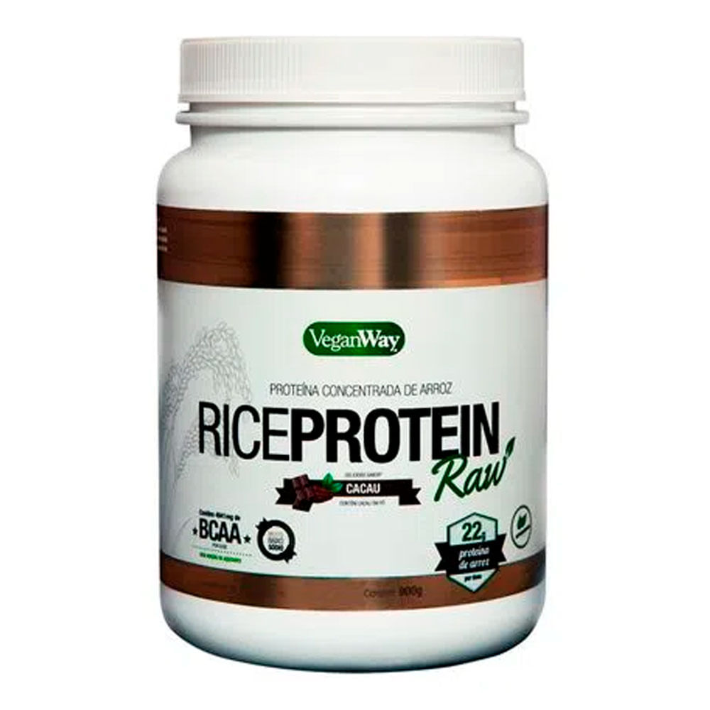 Proteína De Arroz Rice Protein Sabor Cacau Veganway 900g Drogarias Pacheco 6312
