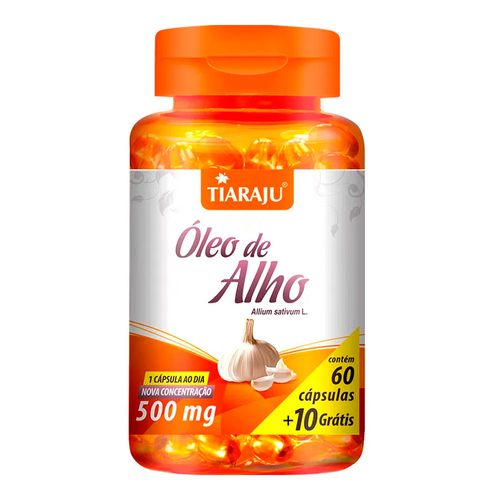Óleo de Alho - Tiaraju - 60+10 Cápsulas de 500mg Óleo de Alho - Tiaraju - 60+10 Cápsulas de 500mg
